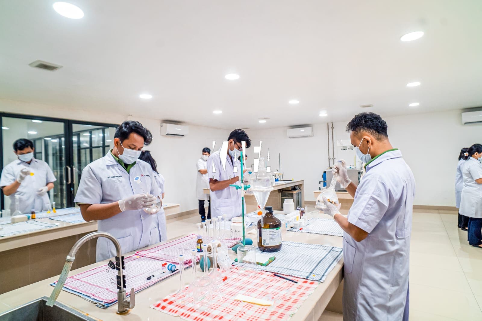 Research and development laboratory with advanced equipment